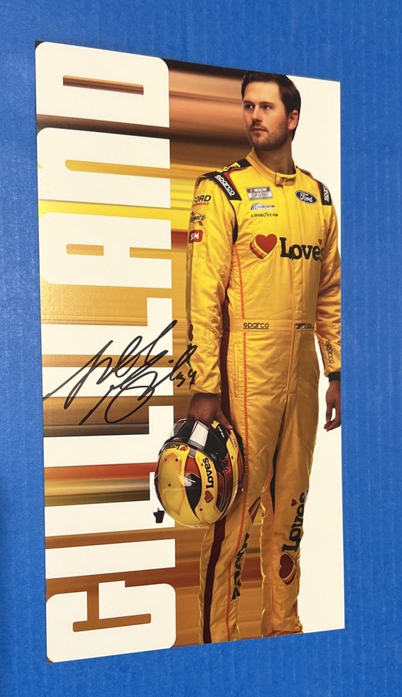 2025 Todd Gilliland Autographed NASCAR Postcard Signed
