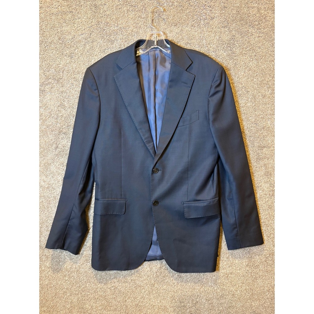 Suitsupply Napoli Int Vitale Barberis Canonico Pure Wool Navy Blazer 38L P2778I