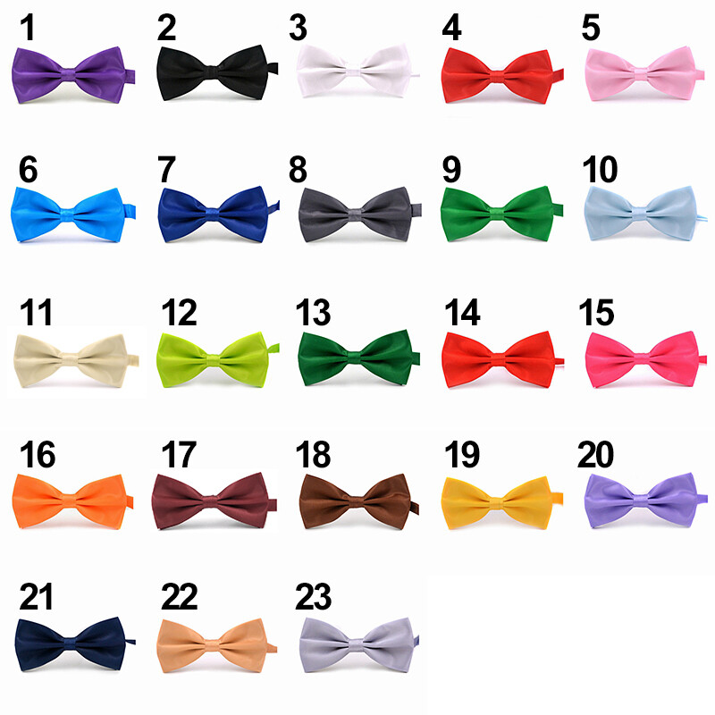 Men's Clip-On Bow Tie Tuxedo Dickie for Wedding & Fancy Dress Adjustable Style