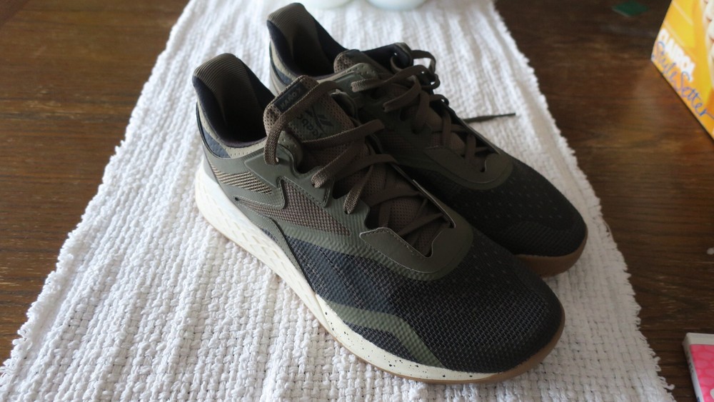 Reebok Men's Nano Army Green & Black Training Sneakers Size 11.5
