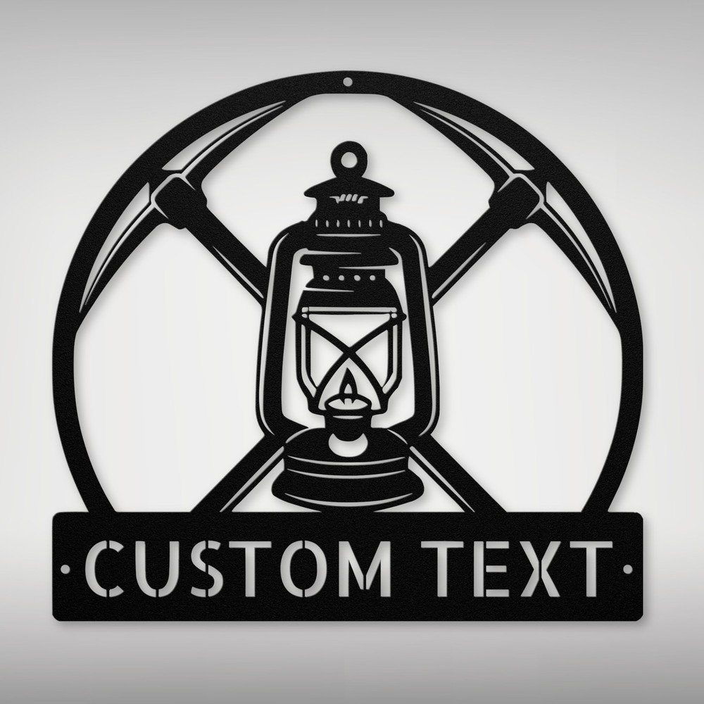 Custom Coal Miner Metal Sign Unique Decor for Miners and Coal Mining Fans