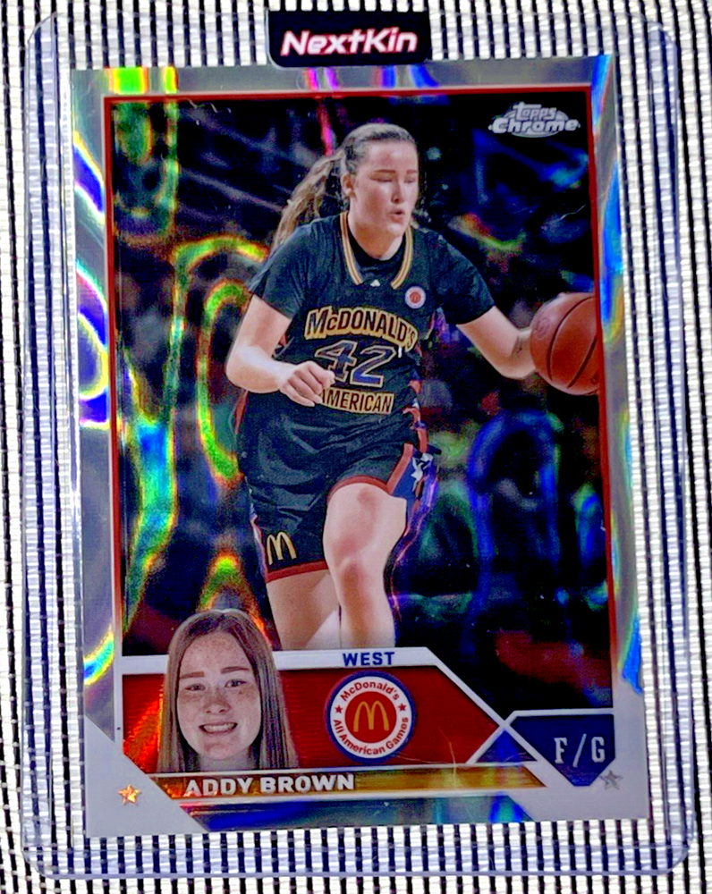 2023 Topps Chrome McDonald's Addy Brown Lava Refractor 40 Iowa St #/299 Low Pop