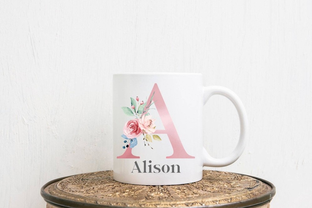Personalised Mug/ Any Name/ Alphabet Mug / Named Mug For Any Occasion / Monogram