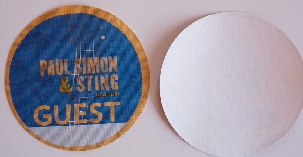 Paul Simon / Sting 2014 Tour Concert Tour Blue Guest Backstage Pass