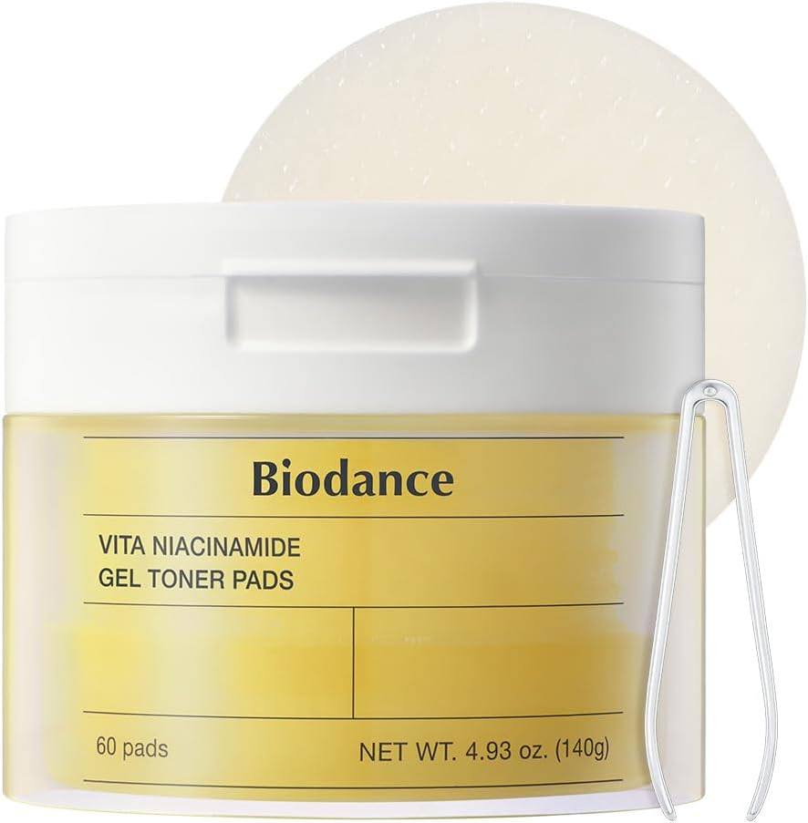 Biodance Vita Niacinamide Gel Toner Pads, Dark Spot Corrector, Evening Skin Tone