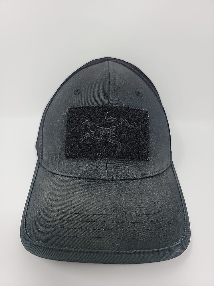Arc’teryx Black Leaf BAC FLEXFIT Hat Size S-M Hook & Loop Dead Bird Logo