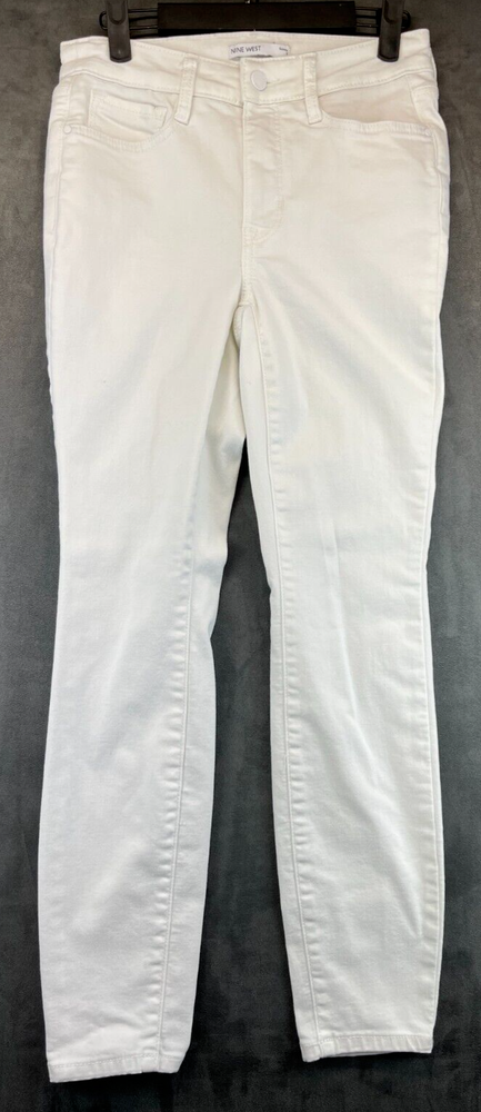 Nine West Jeans - Womens Size 2 - White - Skinny - Ankle - Mid Rise (2850)