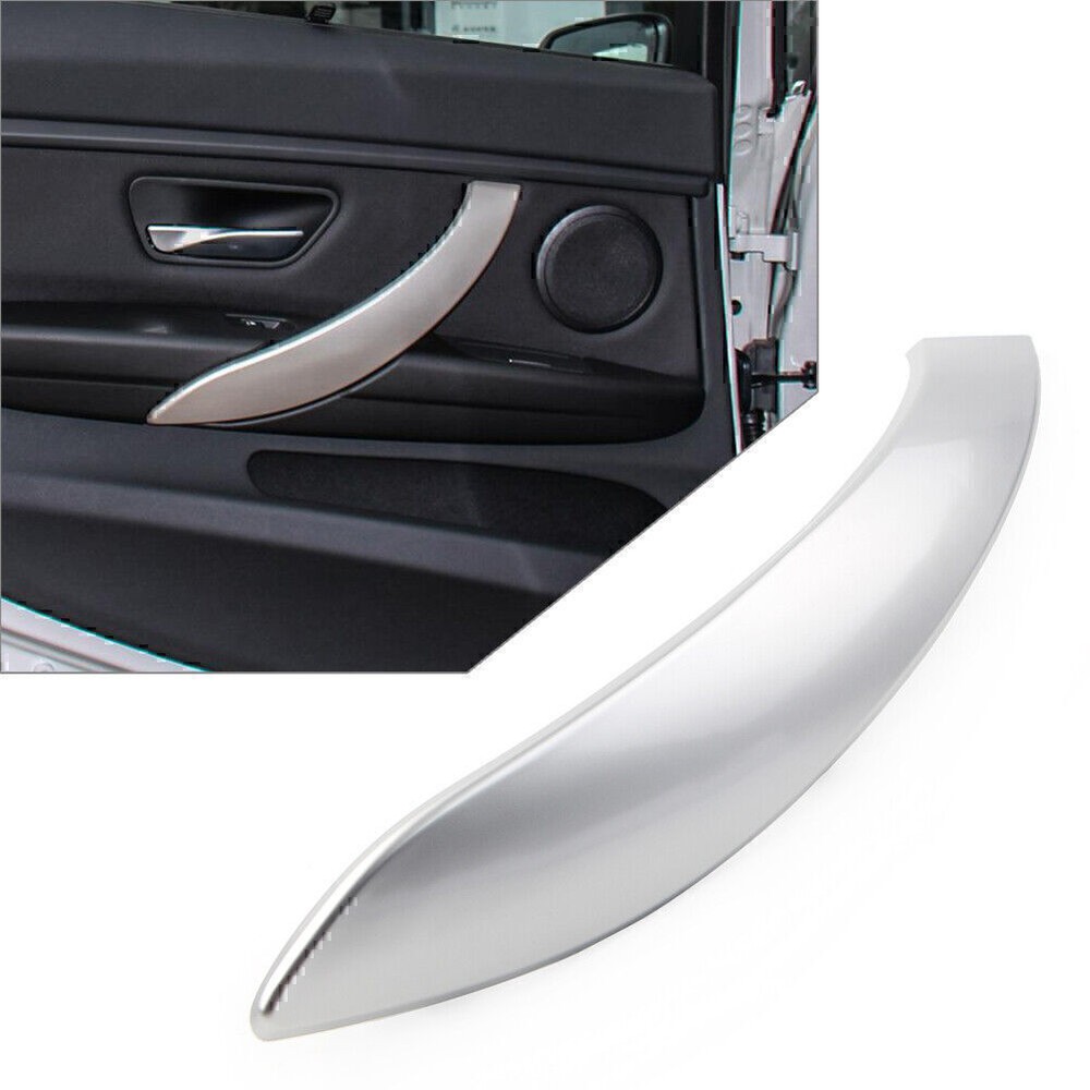 1 Pcs Silver New Left Inner Door Handle Panel Cover Trim For BMW 3 4 Series 3GT