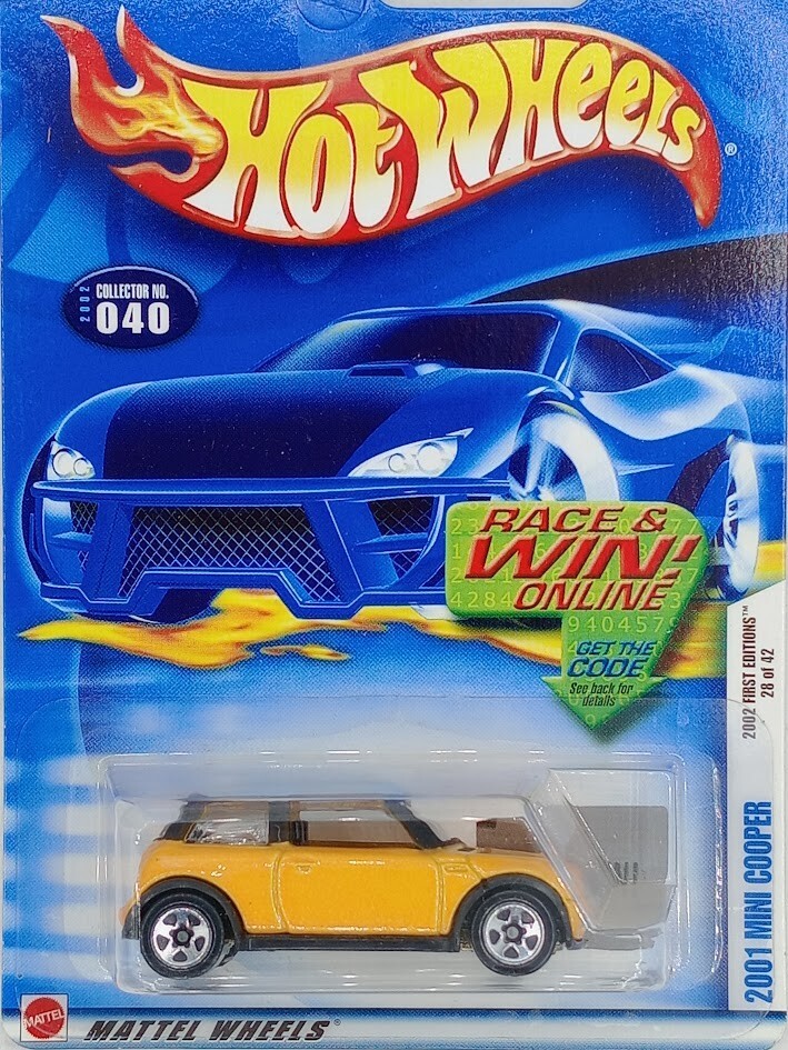 Hot Wheels 2001 Mini Cooper #040 28/42 Collectible Car Mattel Wheels NEW!