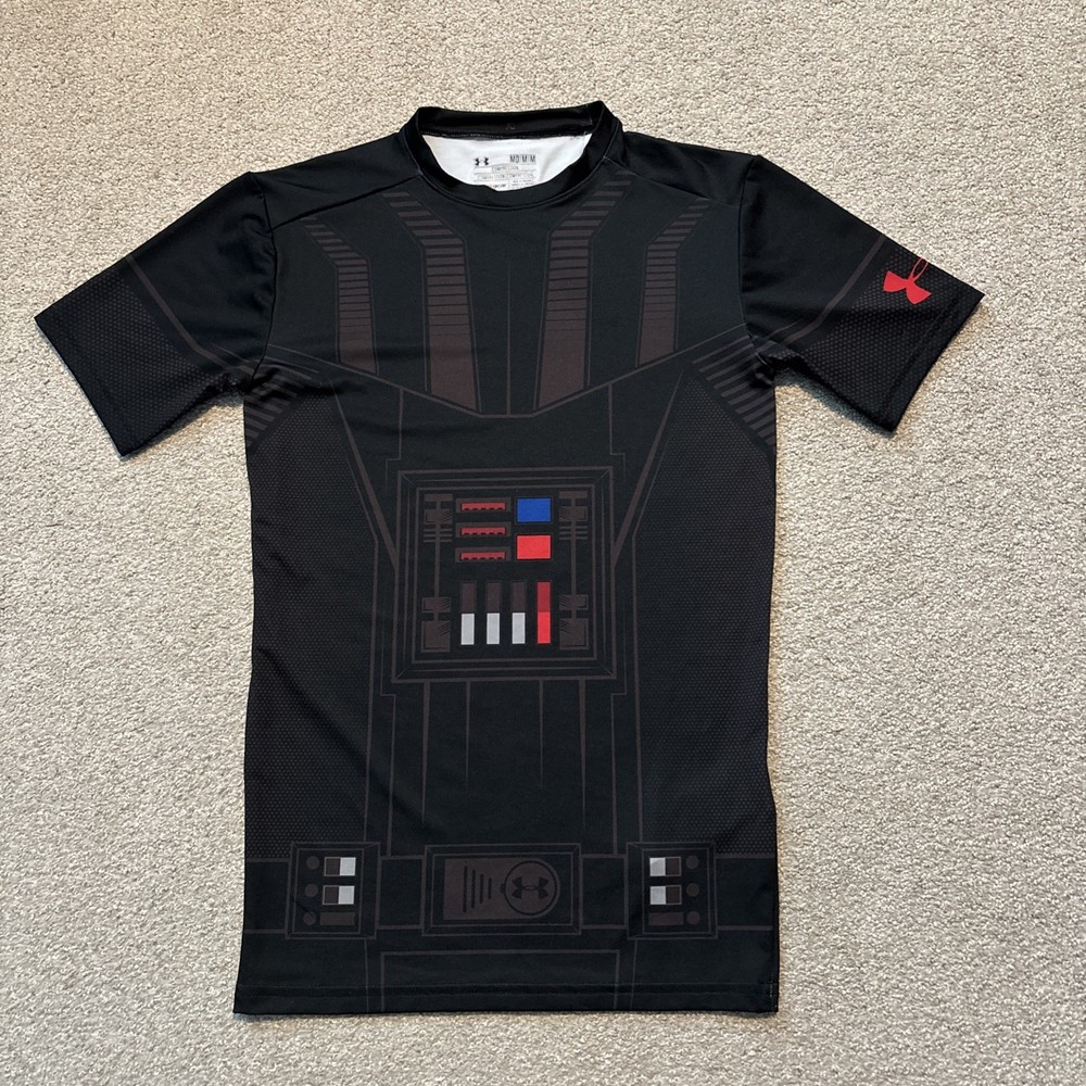 Under Armour Darth Vader Star Wars Compression Shirt Men's Sz M Black NWT