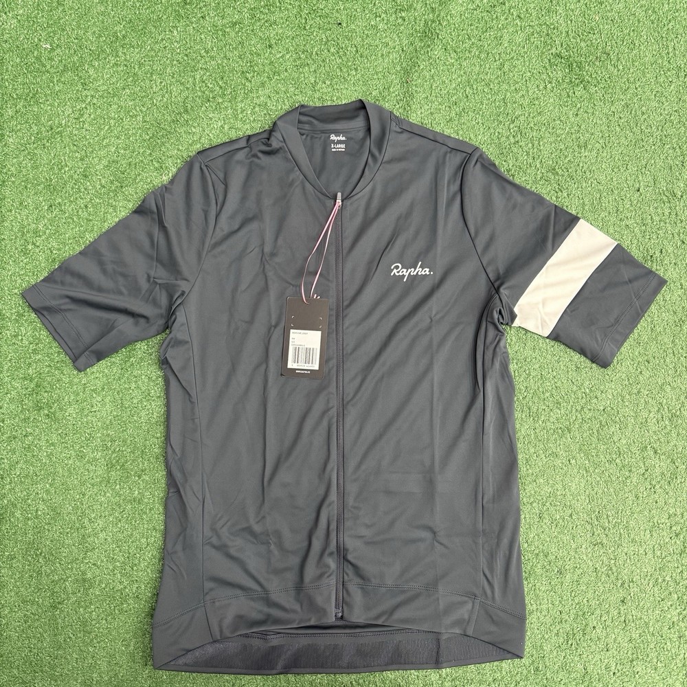 Raphas Core Jersey Mens Extra Large Gray Cyclist Cycling Biking Gym