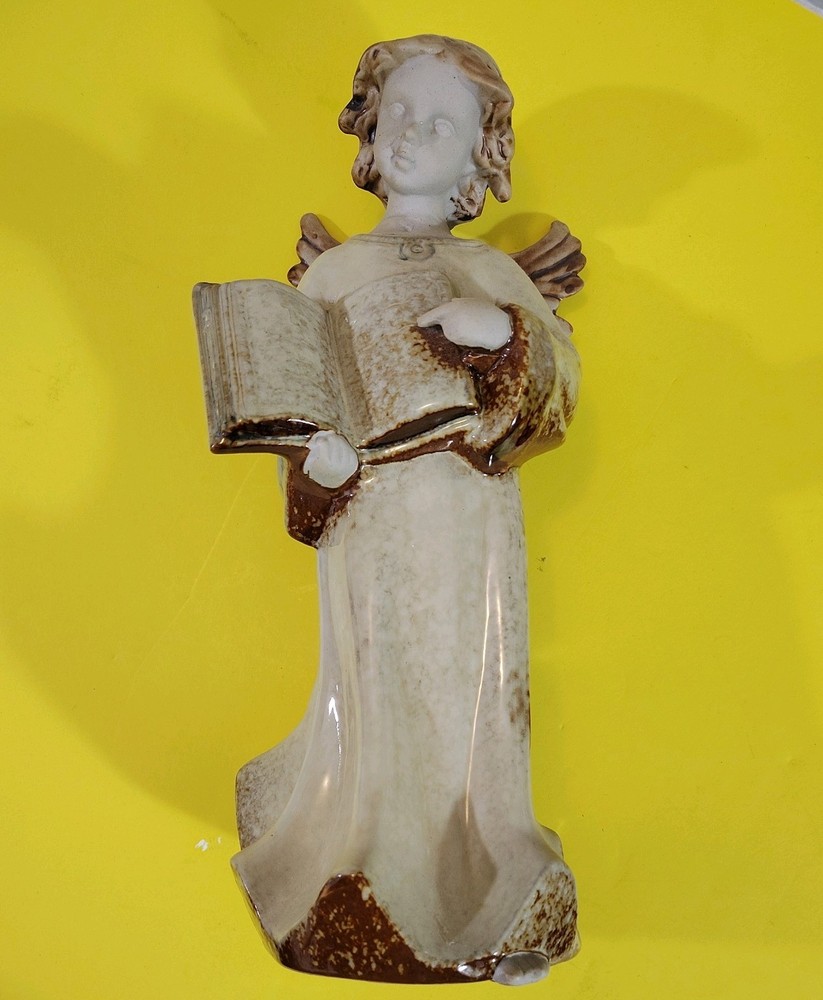 Seasonal Elegance Ceramic Angel Figurine 12.5