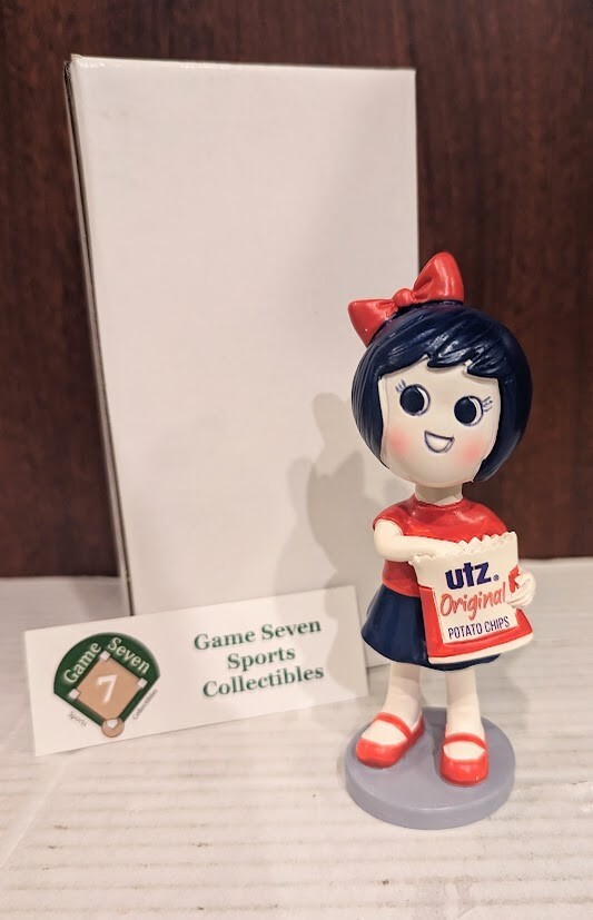 Utz Girl Mini Mascot Bobblehead New in Box MD PA Promo Advertising Chips