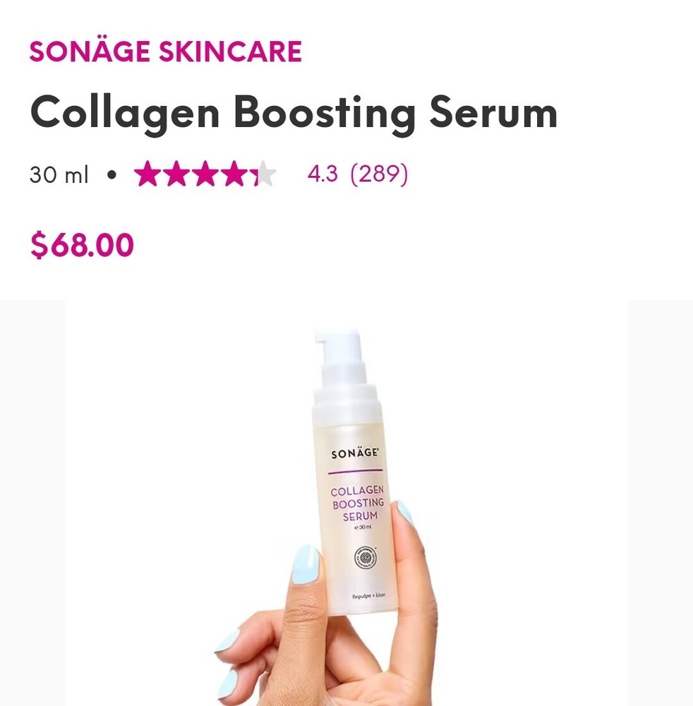 Sonäge Collagen Boosting Serum for Youthful Skin