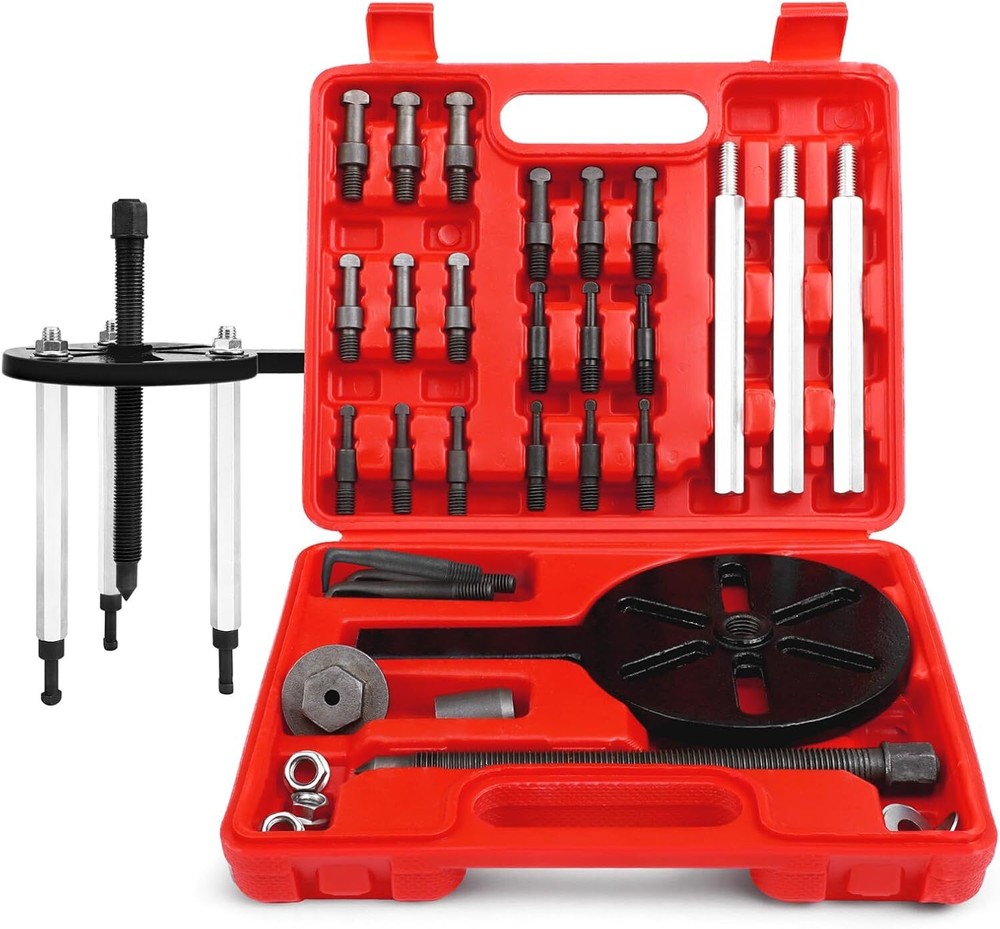 US 21 in 1 Bearing Puller Bearing Puller Set Curved Hook 6 Sizes of Collets Mult