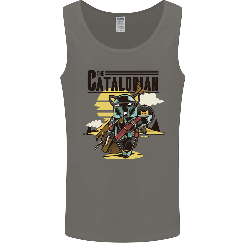 Catalorian Funny Cat Parody Mens Vest Tank Top