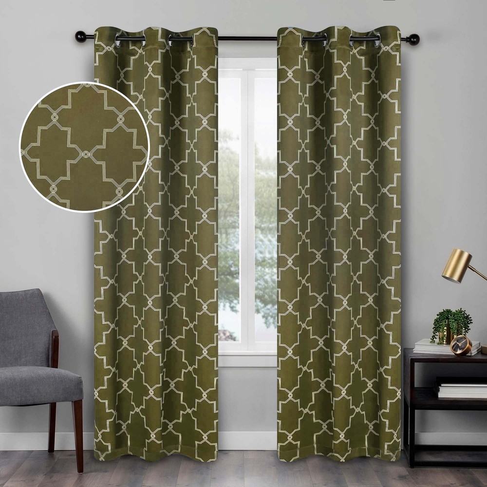 Blackout Curtains for Bedroom, Window Accent, Farmhouse, Living Room, Insulat...