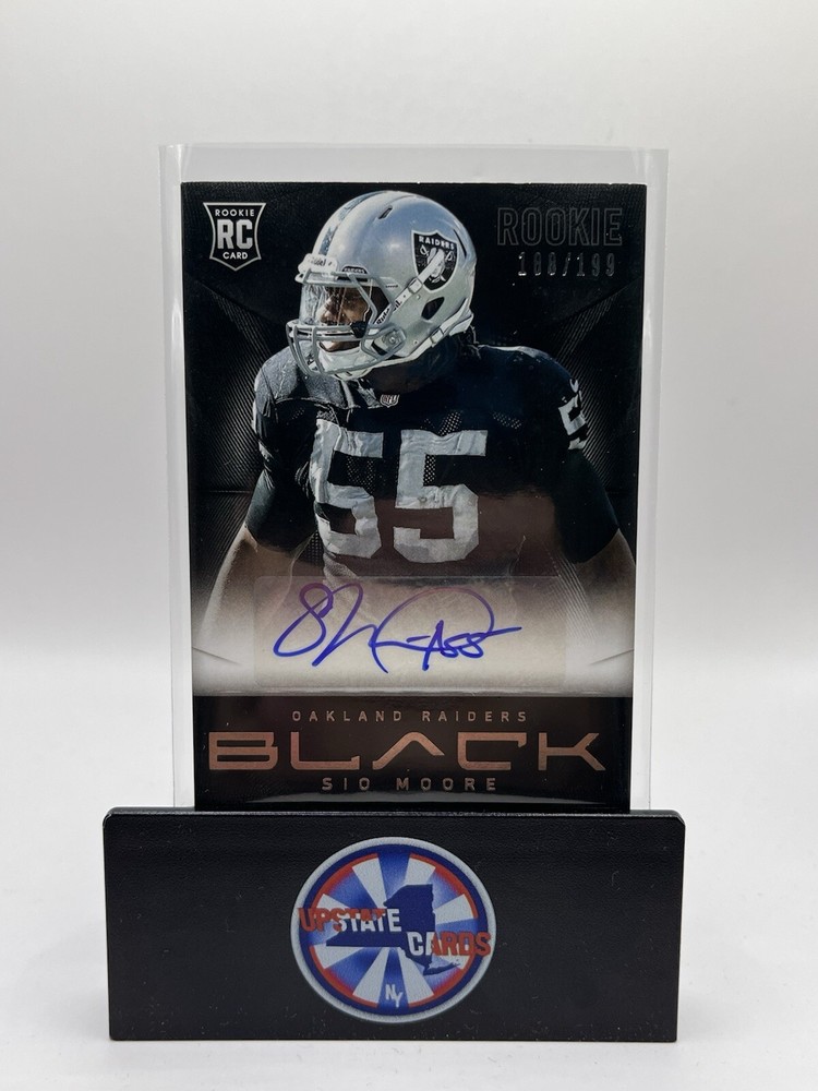 2013 Panini Black #182 Sio Moore Rookie Autograph Auto #188/199 - Raiders