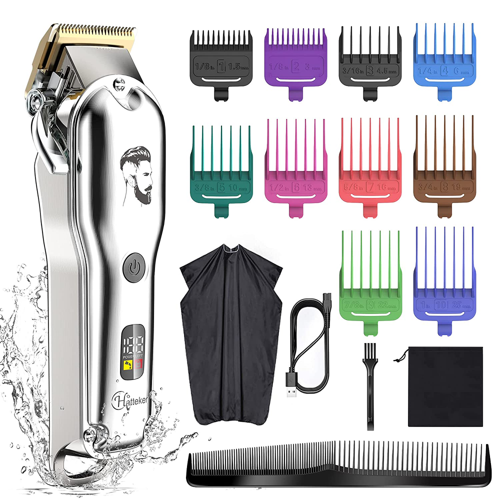 Professional Cordless Hair Clipper & Beard Trimmer for Men - All-in-One Grooming Kit