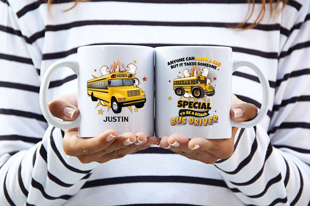 Personalized School Bus Driver Mug Back To School Special Bus Driver Student