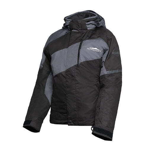 KATAHDIN GEAR RECON JACKET WOMENS, BLACK/GREY - LARGE