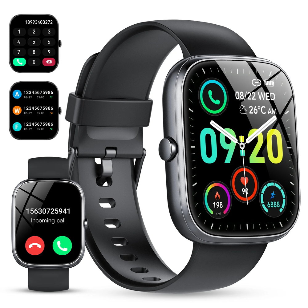 Smart Watch with Alexa Built-In, Waterproof Fitness Tracker with 100+ Sport Modes & Call Function