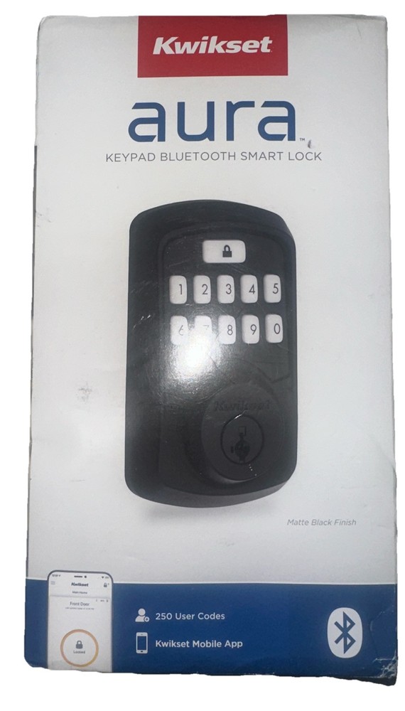 Kwikset SmartKey Bluetooth Keypad Door Lock New Open Box
