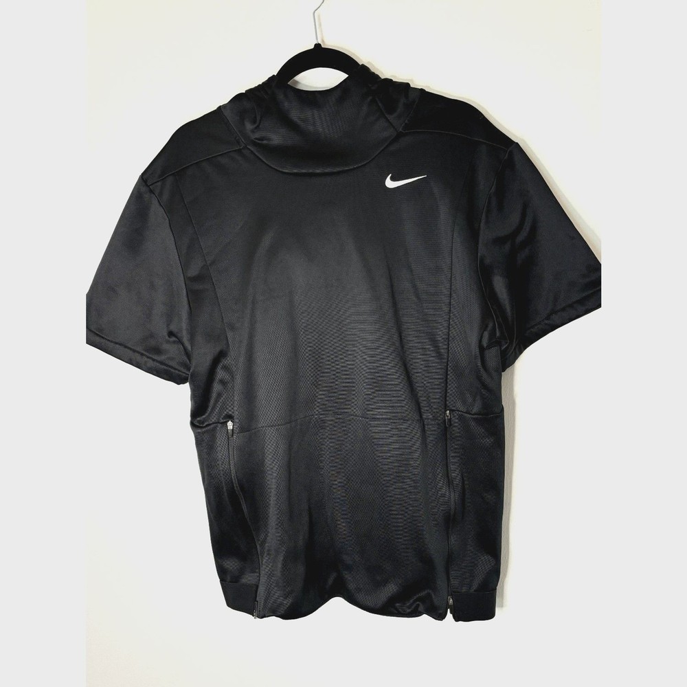 Nike Men's Dri-Fit Performance Hoodie Short Sleeves Fleece Lined Size Small -m50