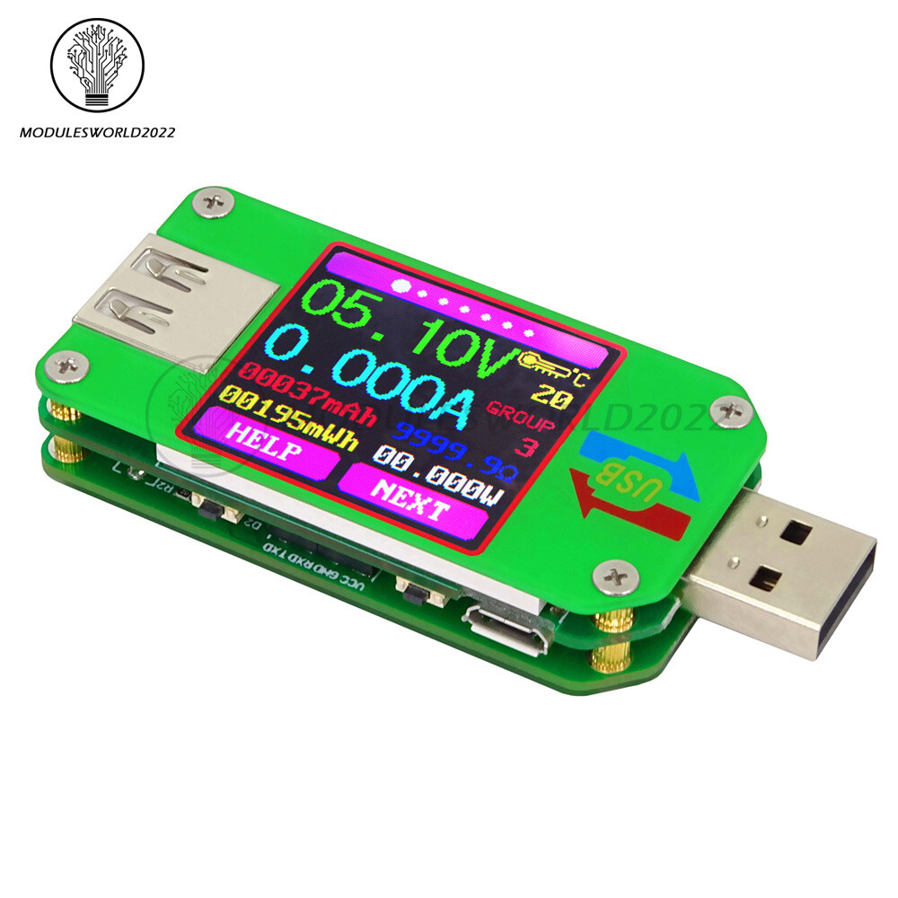 UM24 Battery Power Capacity Tester Digital Voltmeter Ammeter Voltage Current US