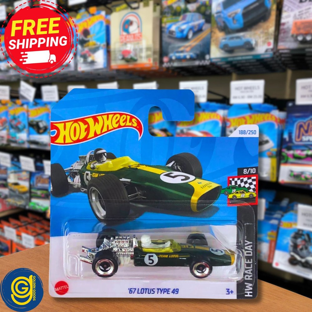 Hot Wheels 67 Lotus Type 49 (Shortcard) 2024 HW Race Day Series Green Race Color