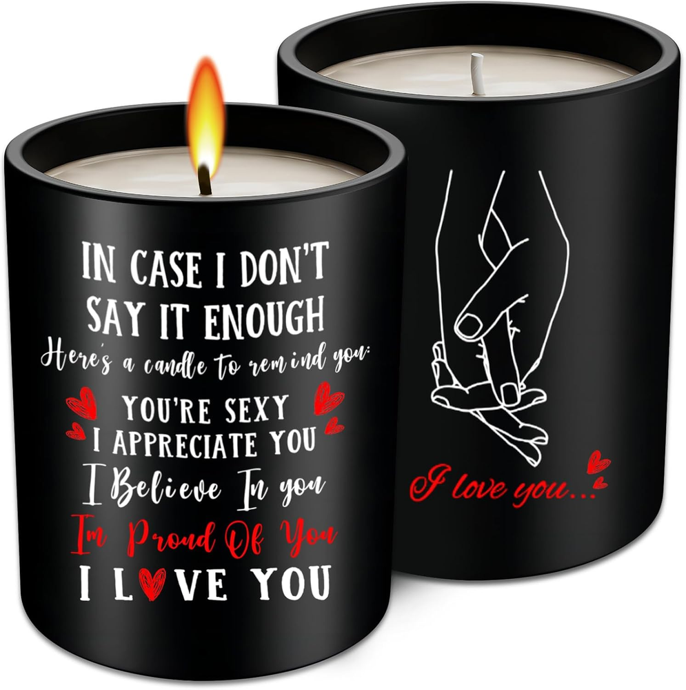 Romantic I Love You Valentine Candle Gift for Her or Wife  -image