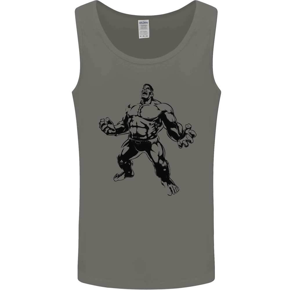 Muscle Man Gym Training Top Bodybuilding Mens Vest Tank Top