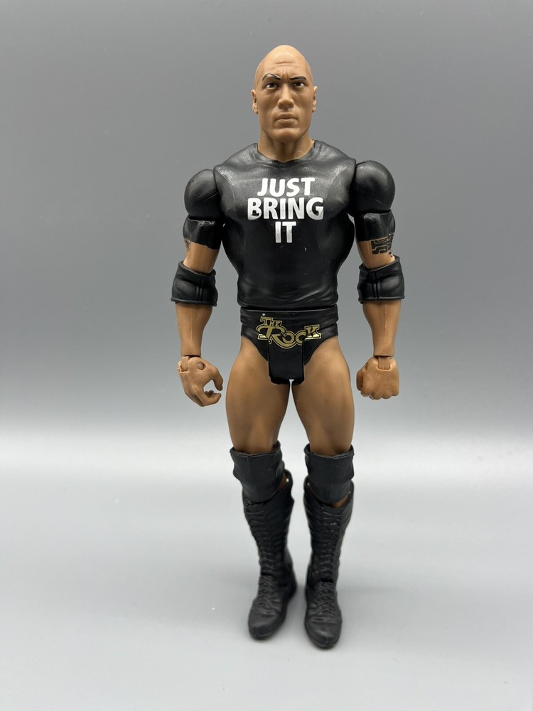 WWE The Rock Mattel Basic Action Figure Walmart Superstar Entrances 4