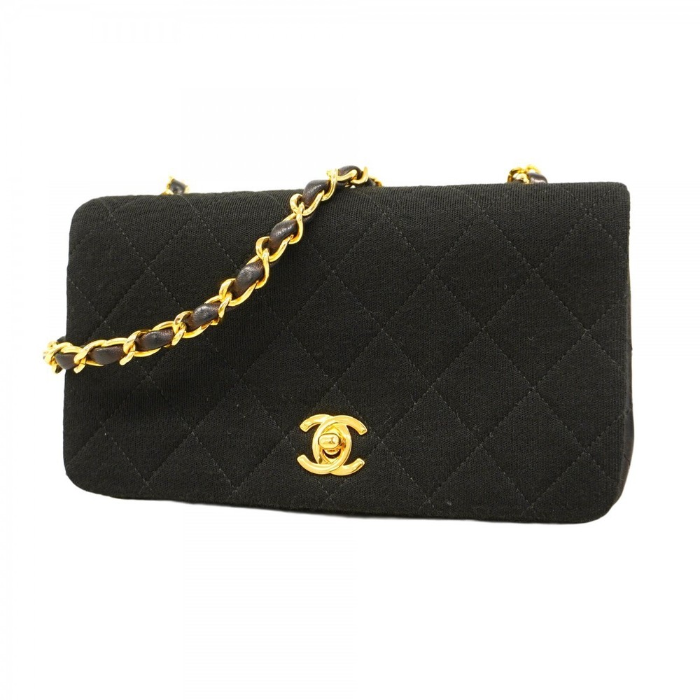 Chanel Matelasse Chain Shoulder Bag in Cotton 917095