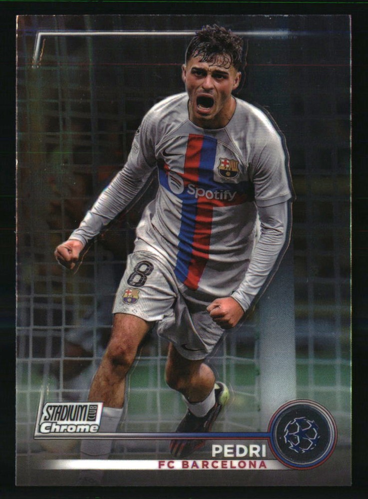 Pedri 2022-23 Stadium Club Chrome UEFA Club Competitions #62 SOCCER Card
