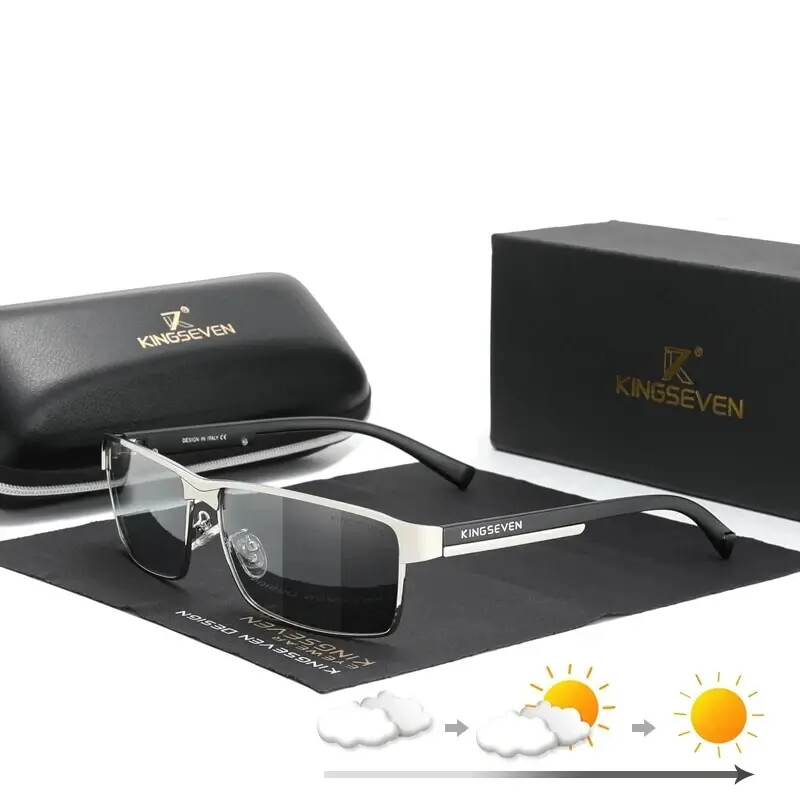 KINGSEVEN Men Polarized Photochromic Sunglasses Design Women Chameleon