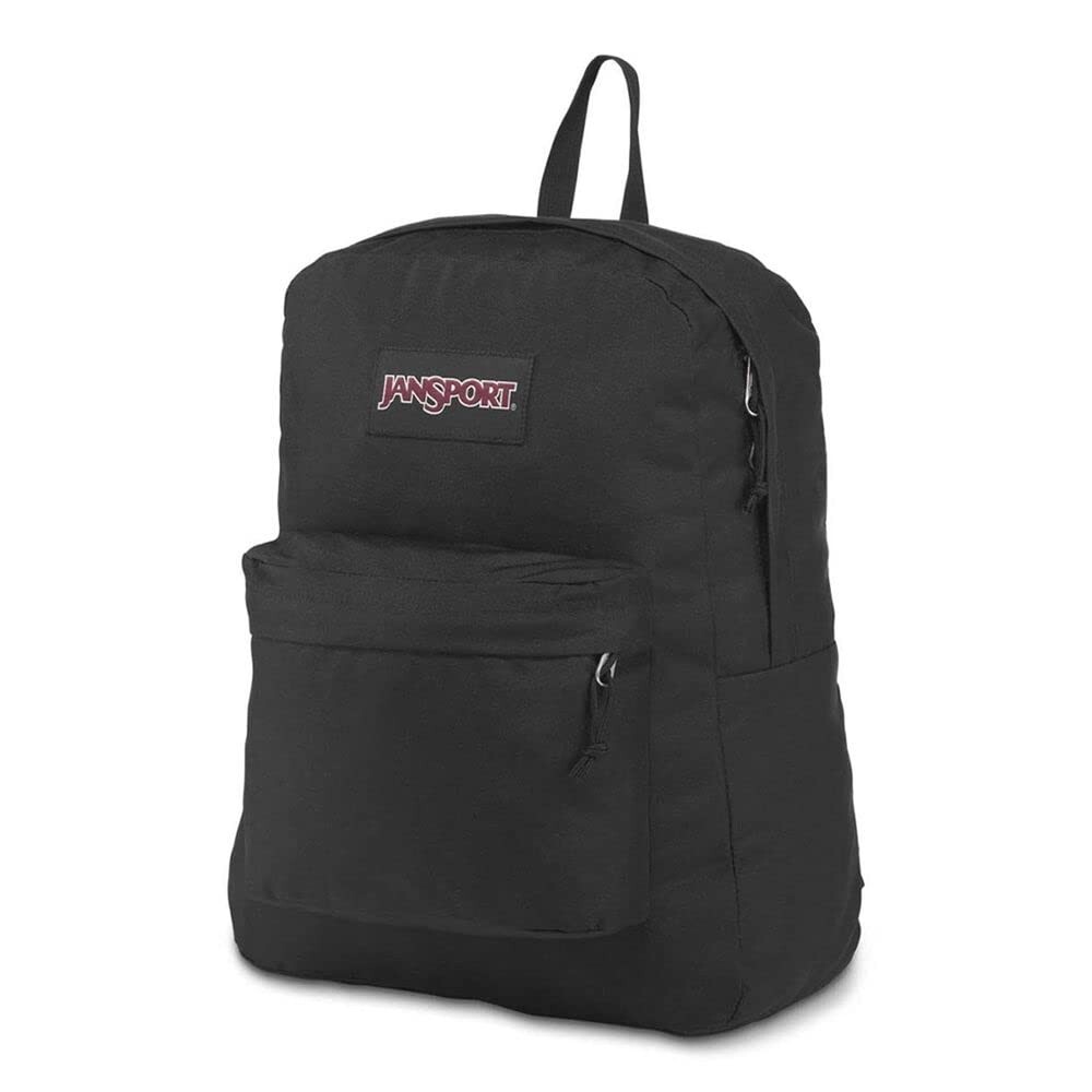 JanSport Superbreak Black Lightweight Backpack for School and Travel  