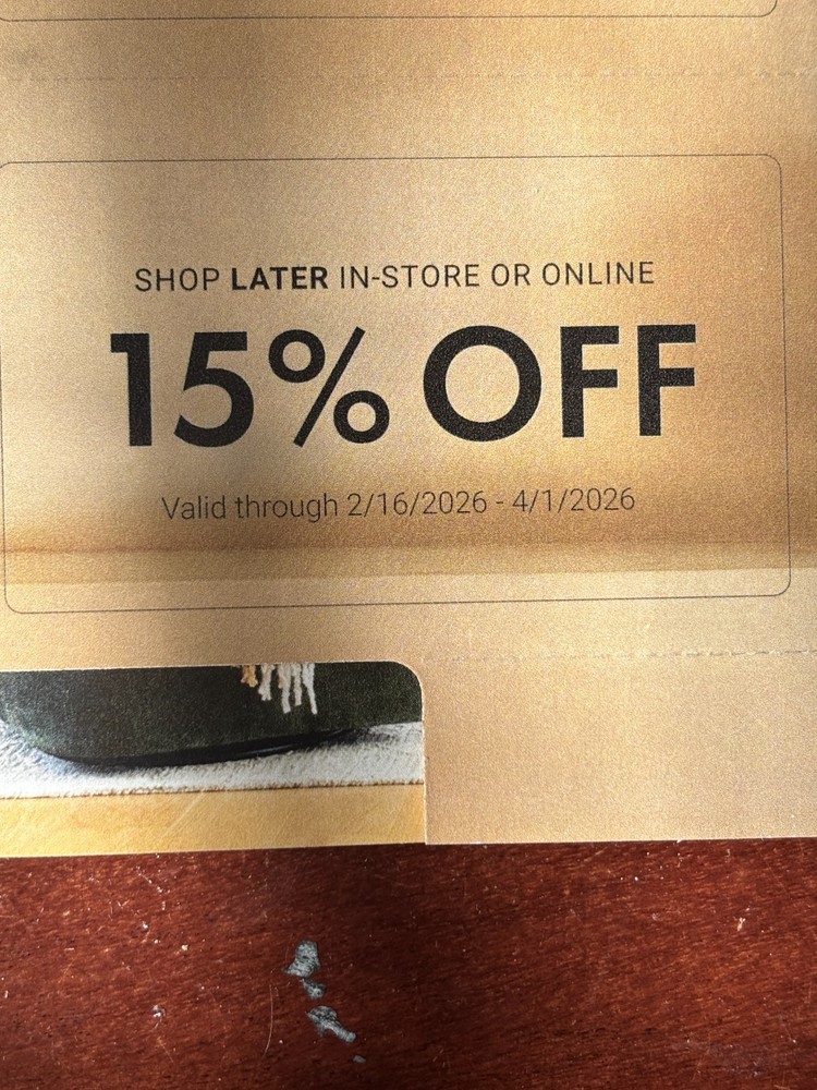 At Home 15% Off Coupon In Store & Online Full Priced Items Valid 2/16/26-4/1/26-image
