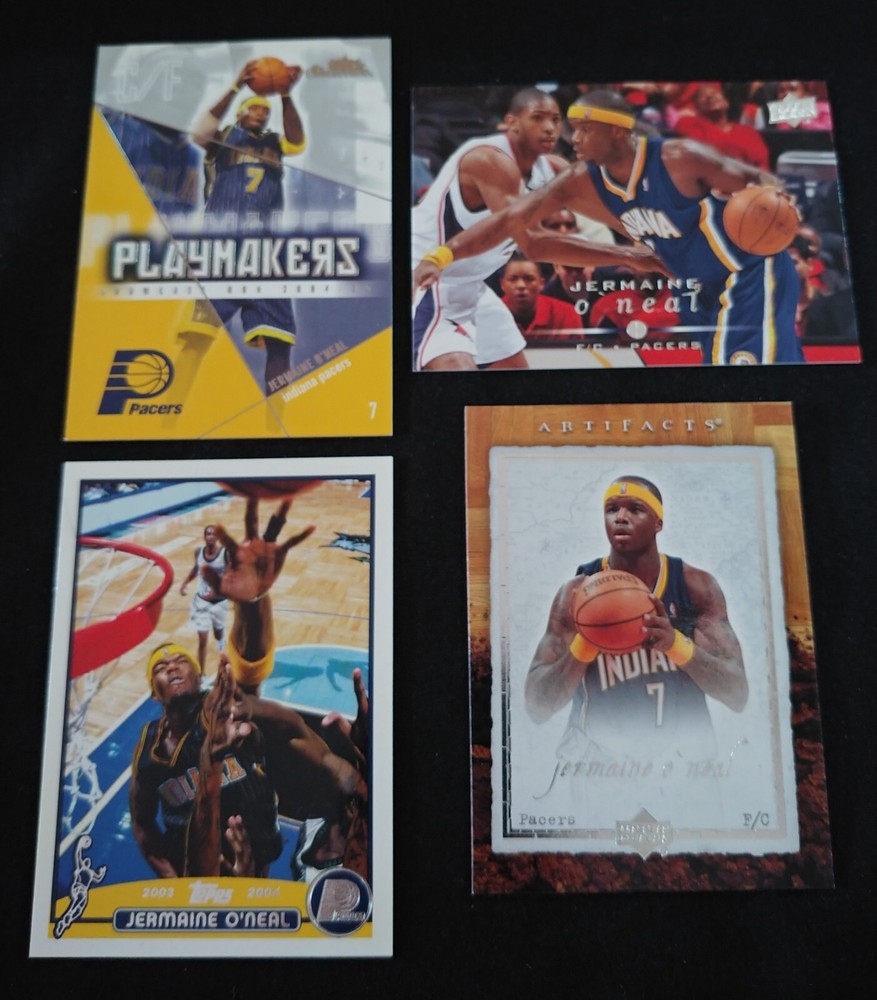 Lot Of 4 Nba Basketball Cards - Jermaine O'neal - Indiana Pacers