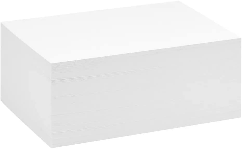 100 Pack of 4x6 Thick Heavyweight Index Cards on 110lb Card Stock - Perfect f...