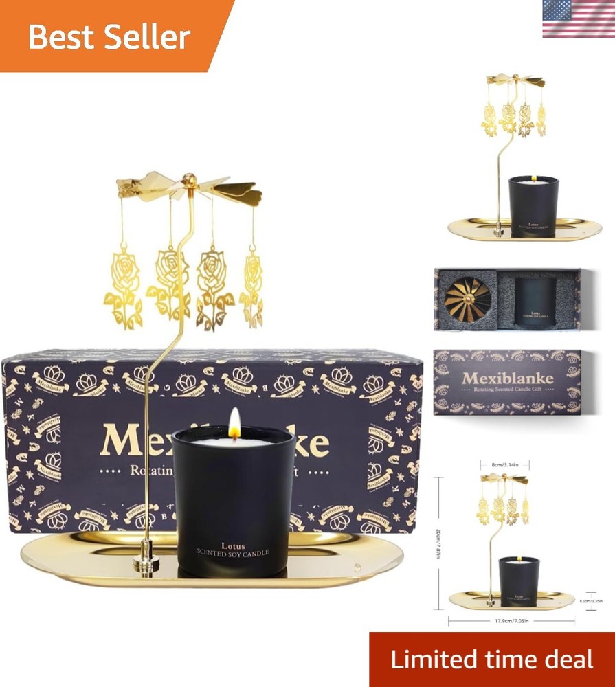 Valentines Day Gifts for Her, Birthday Gift for Women, Unique Rose Candle Gif...-image