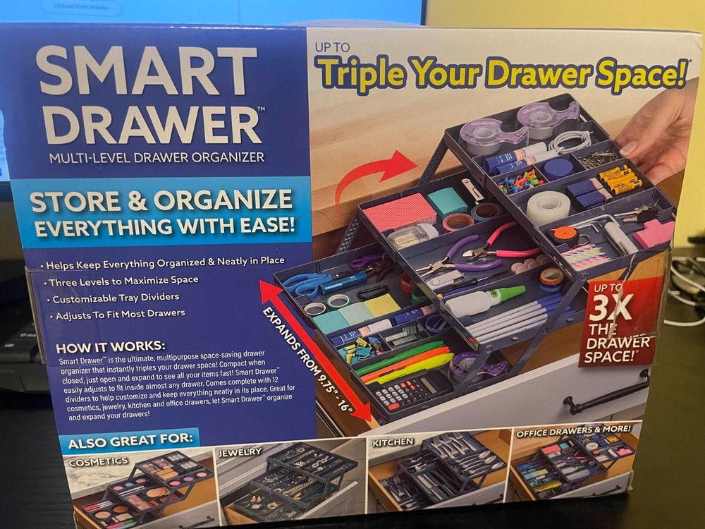 Smart Drawer Organizer for Jewelry & Cosmetics – Multi-Level Storage