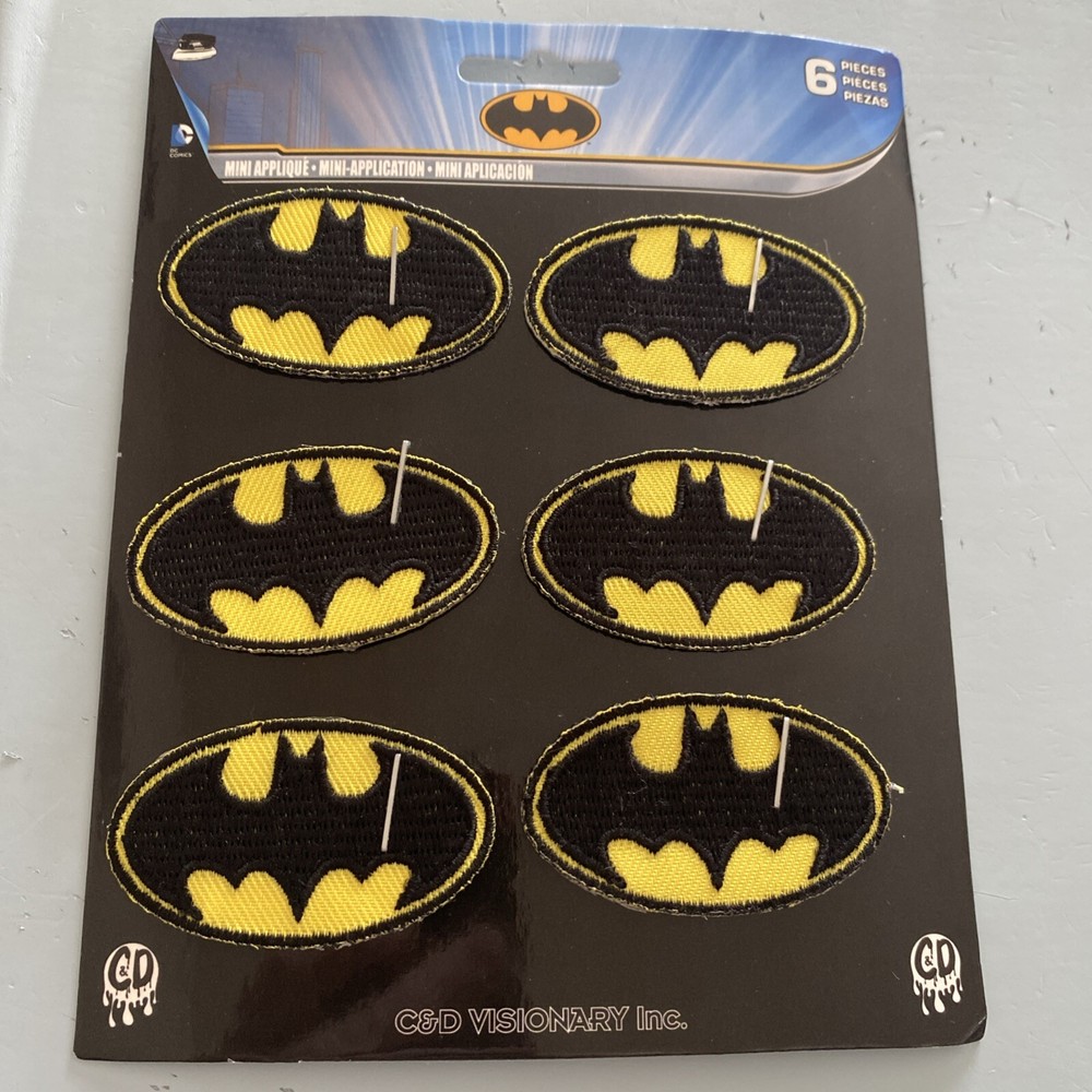 Patch 6 Pack - Batman Bat Signal Logo Wayne DC Comic Superhero 2
