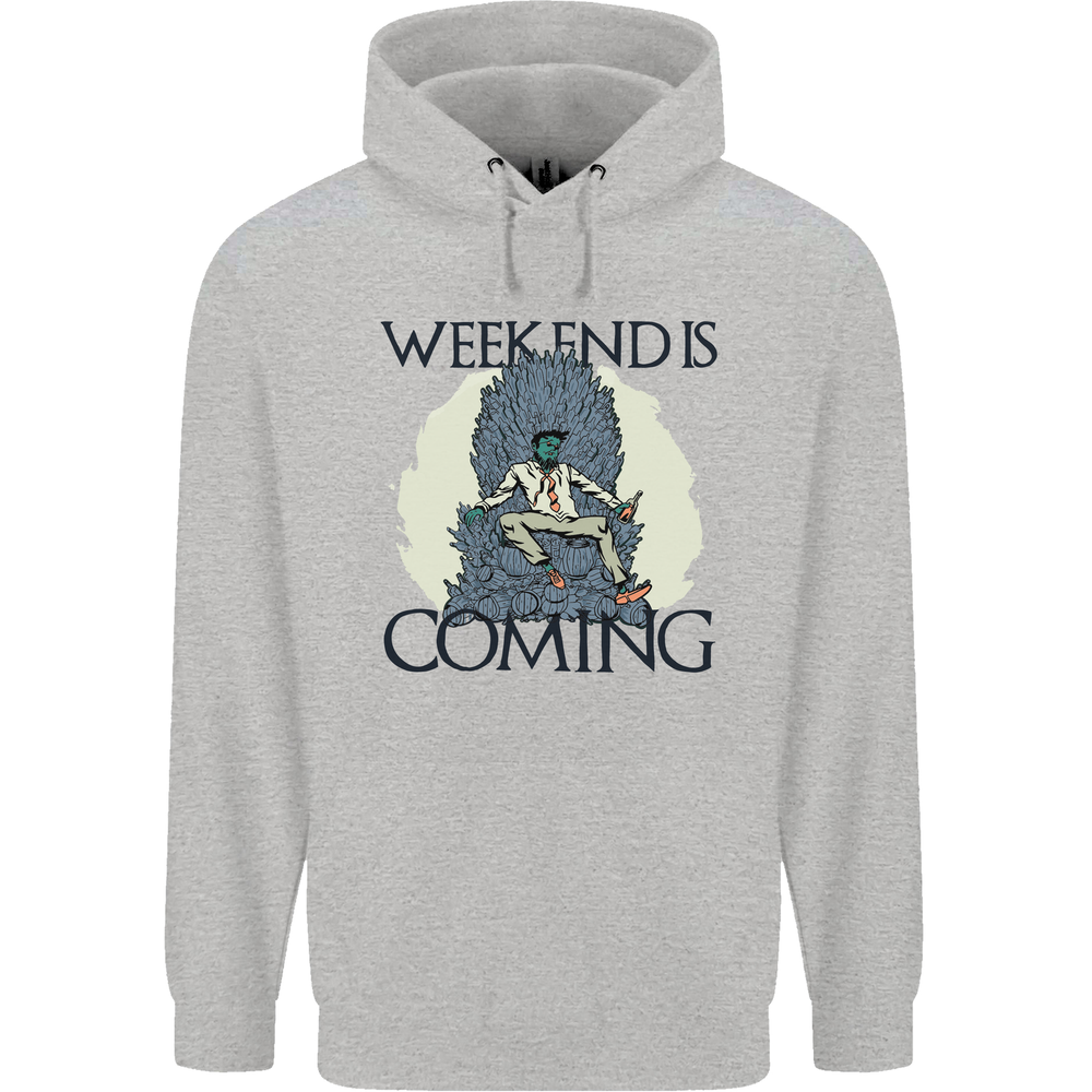 Weekend Funny Beer Cider Wine Alcohol Gin Mens 80% Cotton Hoodie