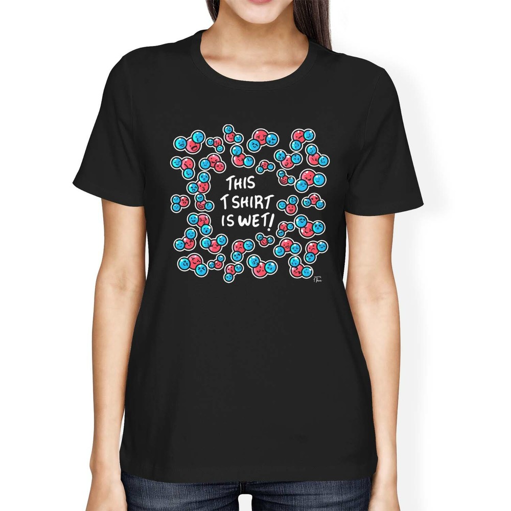 1Tee Womens Loose Fit This Is A Wet T-Shirt Chemistry Science T-Shirt
