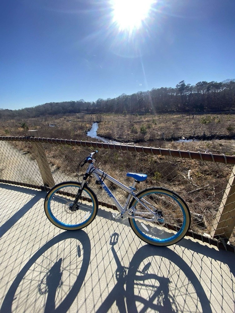 SE Dirt Jumper DJ Ripper HD 26in Blue Tan Bike with Premium Suspension