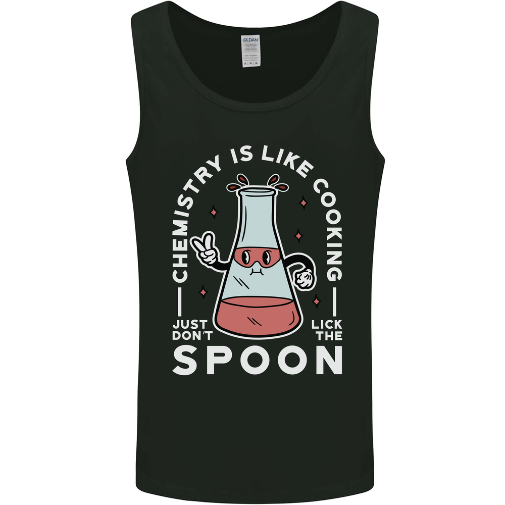 Chemistry is Like Cooking Funny Science Mens Vest Tank Top