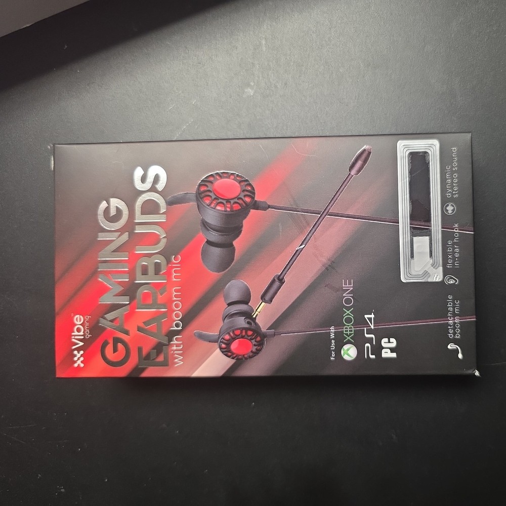 Vibe DG-GEB-ASST Gaming Earbuds w/Boom Mic