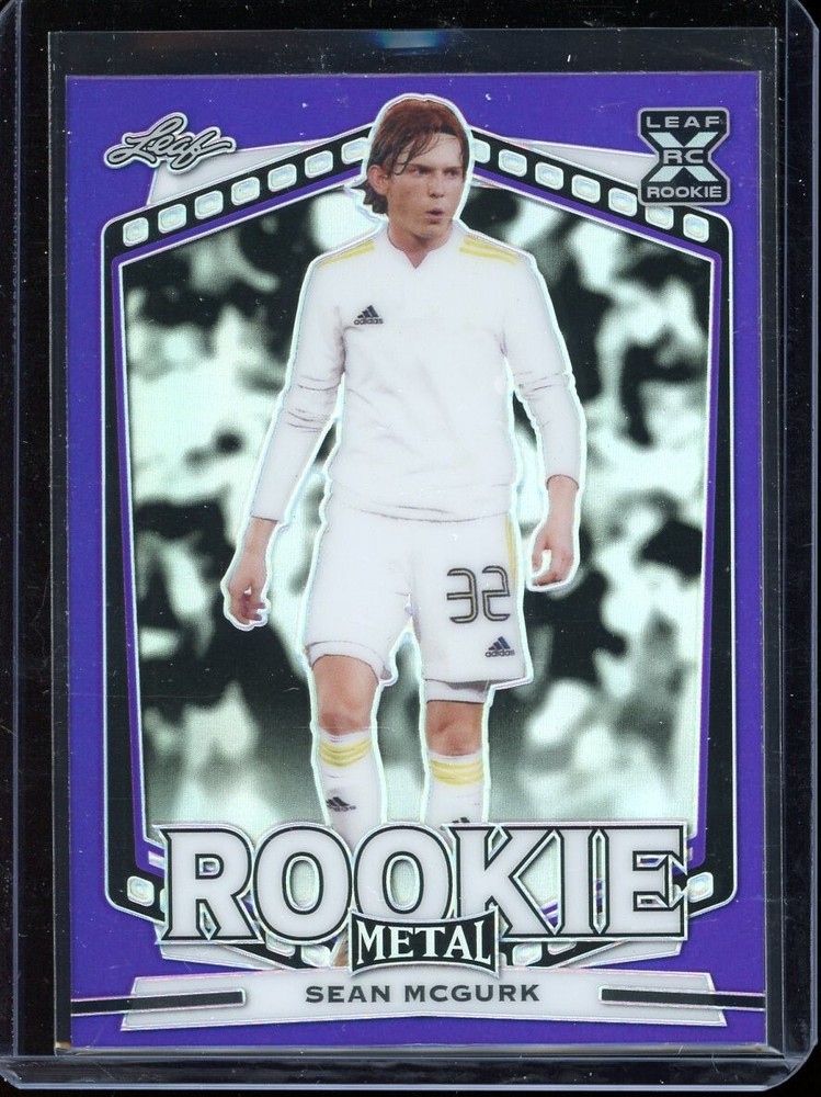 2022 Leaf Metal Soccer Purple Prismatic Sean McGurk Rc #MS-16 (8/25)