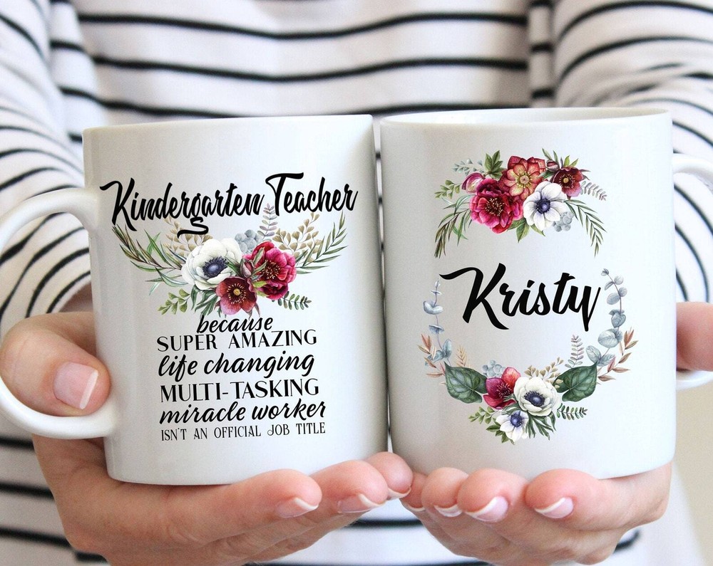 Personalized Kindergarten Teacher Gift For Women L Retirement Thank You